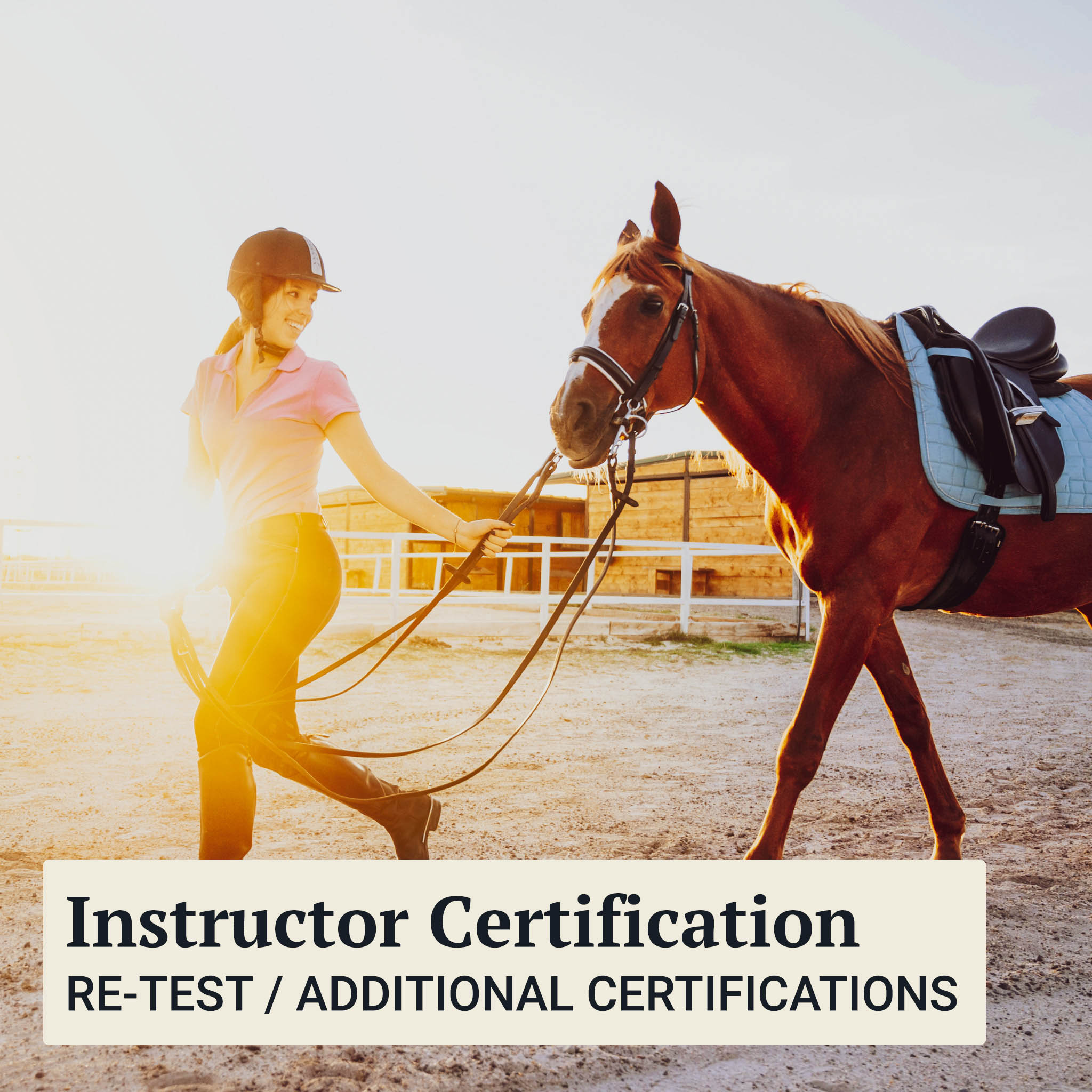 Cert Instructor Instructor Certification: Re-Test / Additional Certifications – riding ...